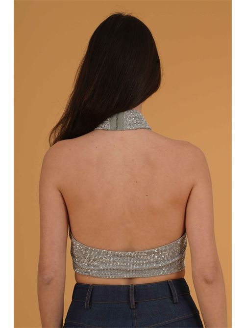 Top in microstrass Twenty Fourhaitch | SANTORINIARGENTO
